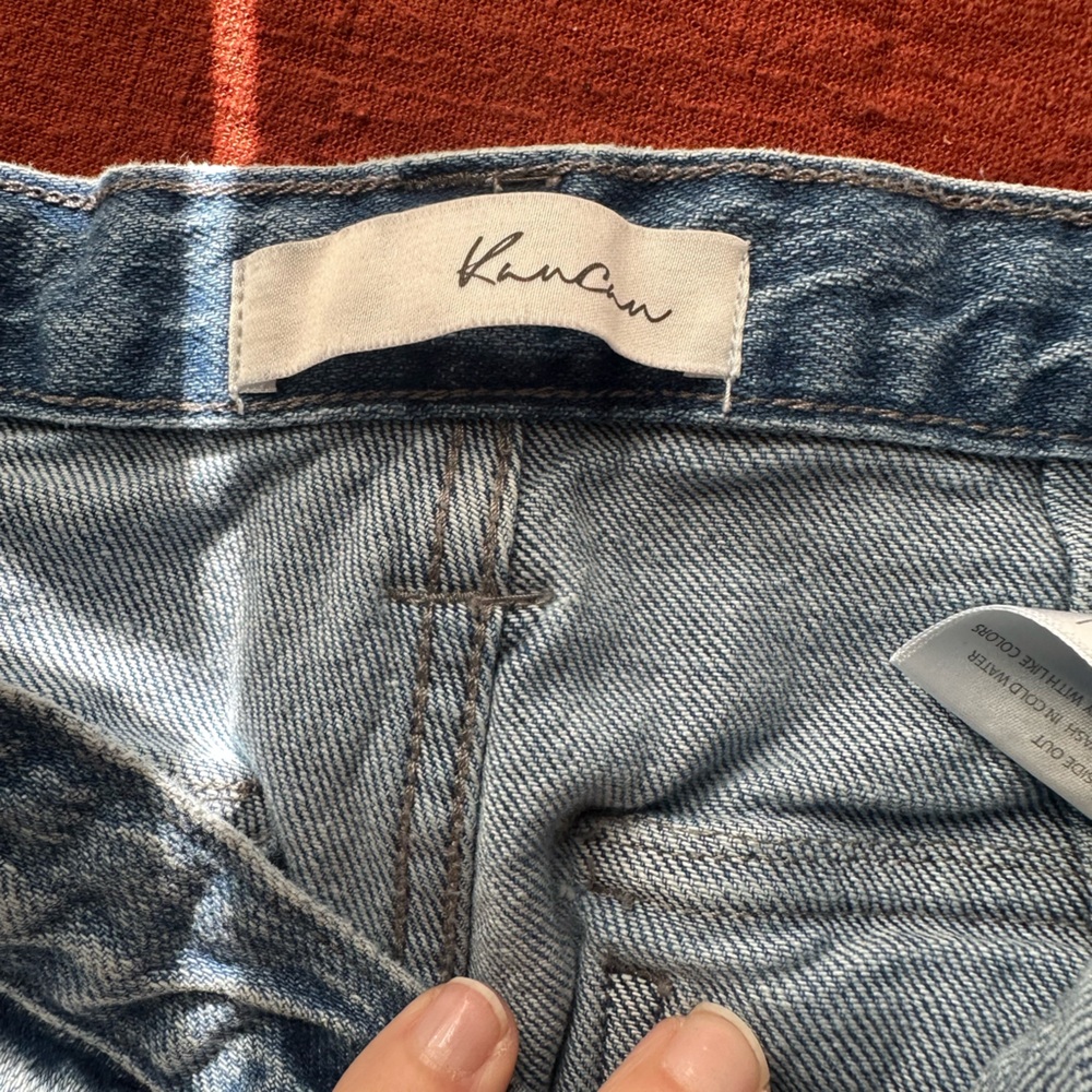 Kancan Blue Denim Cargo Pants - Picture 2 of 4